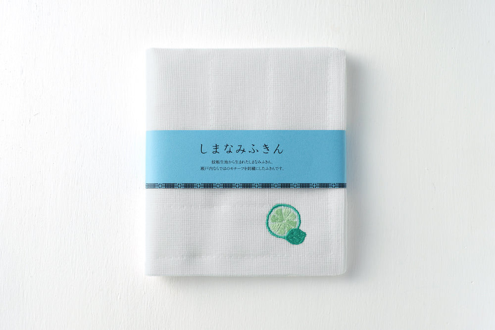 蚊帳ふきん しまなみ（檸檬 緑） – KOKOROIKI STORE/ココロイキストア
